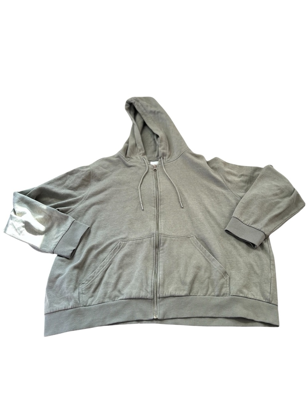 🆕H&M Olive Green Zip-Up Hoodie